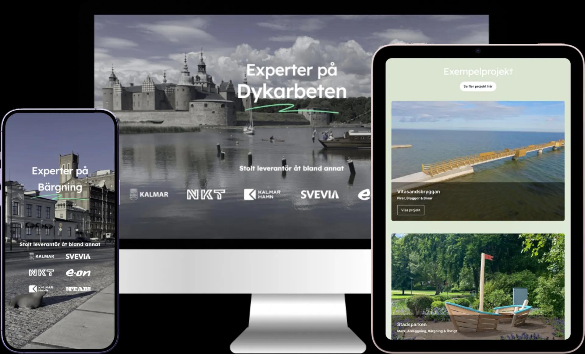 Håkans Dyk & Anläggning hemsida