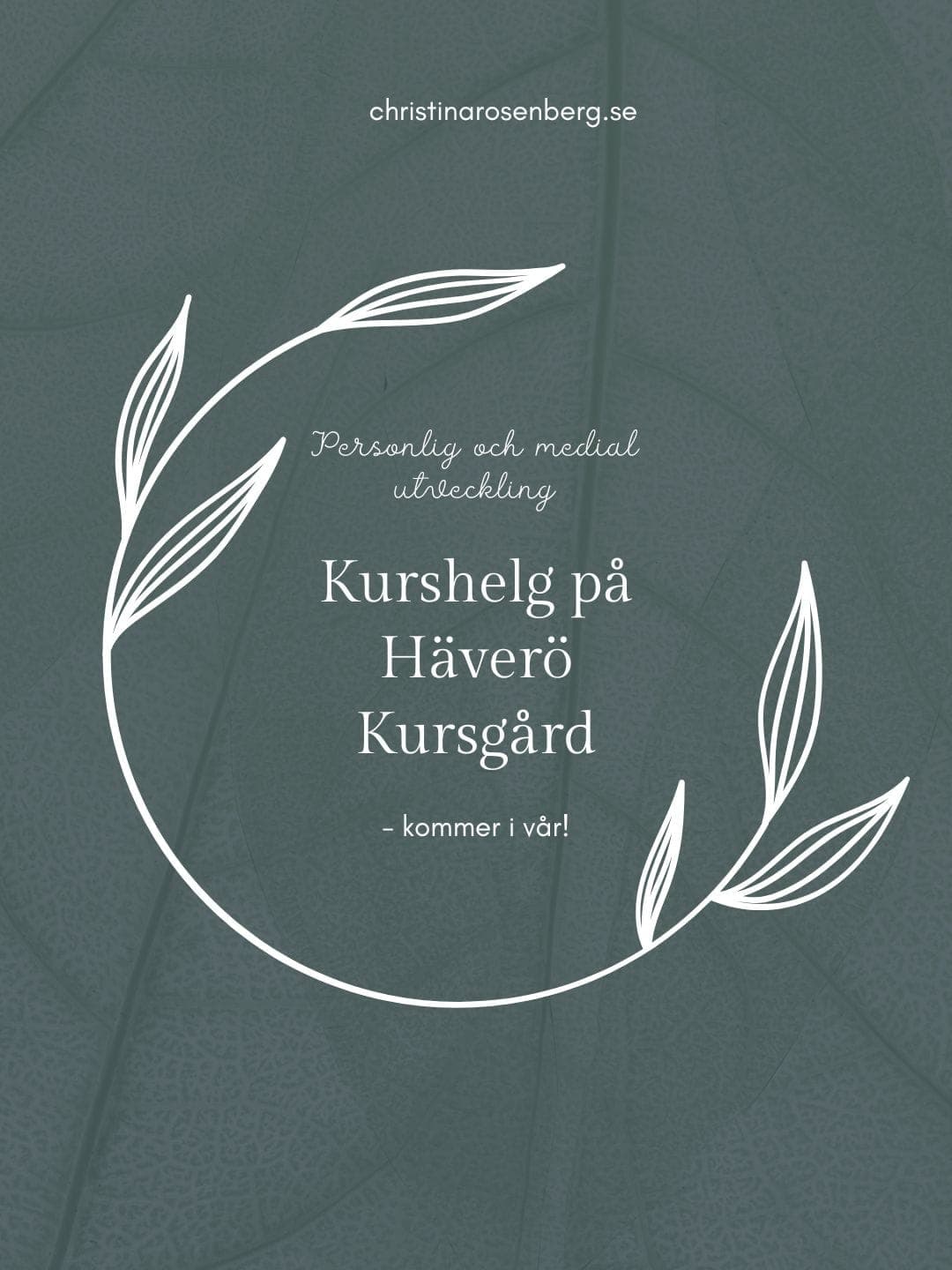 Inlägg för Christina Rosenberg – kurshelg om personlig och medial utveckling