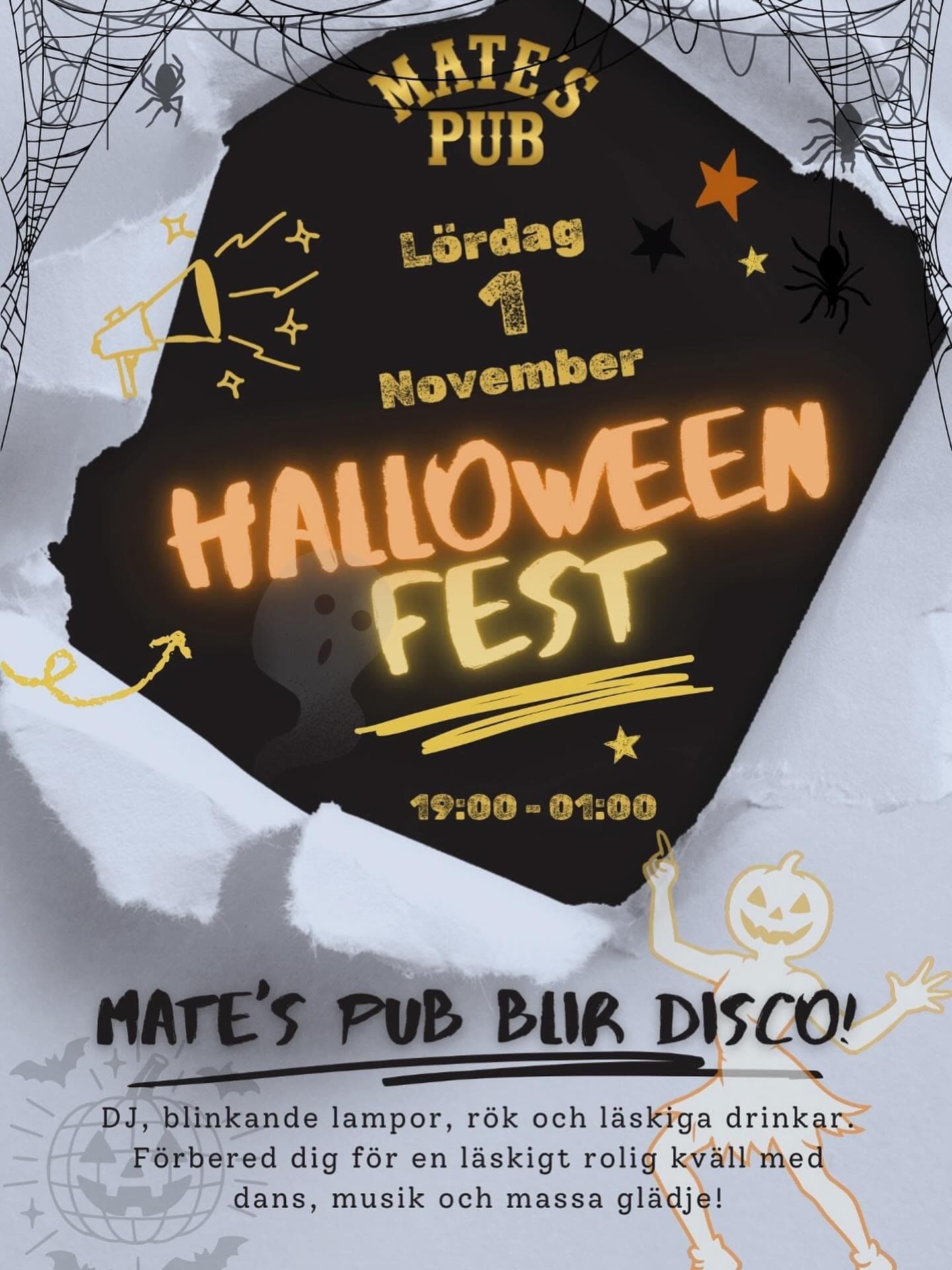 Inlägg för Mates Pub – Halloweenfest