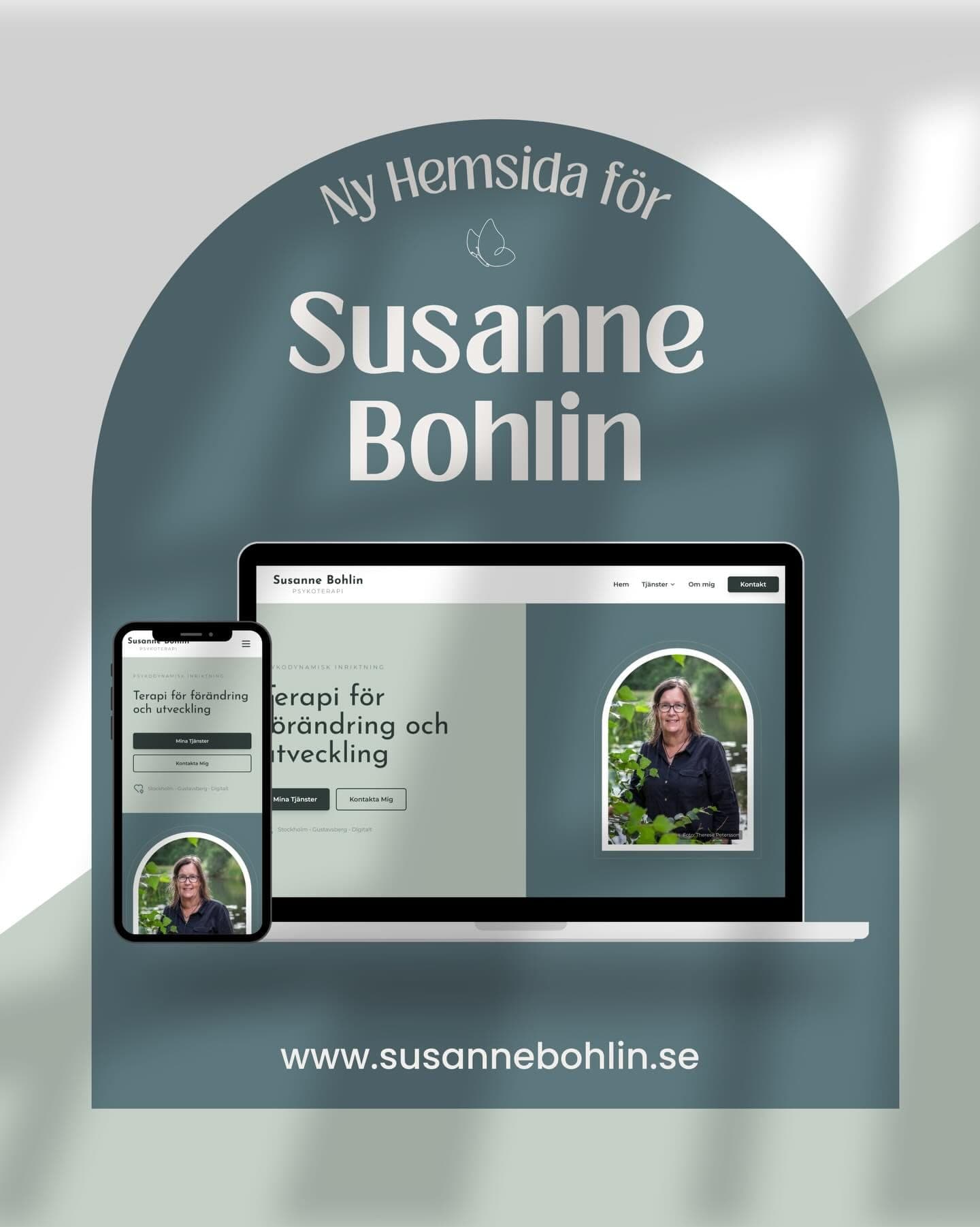 Inlägg för Susanne Bohlin Psykoterapi – lansering av ny hemsida
